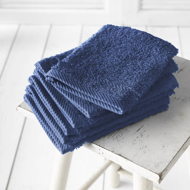 Washandjes Helene Blue Indigo 6 stuks