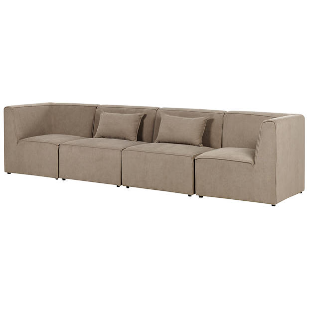 Beliani LEMVIG - Modulaire Sofa-Beige-Corduroy