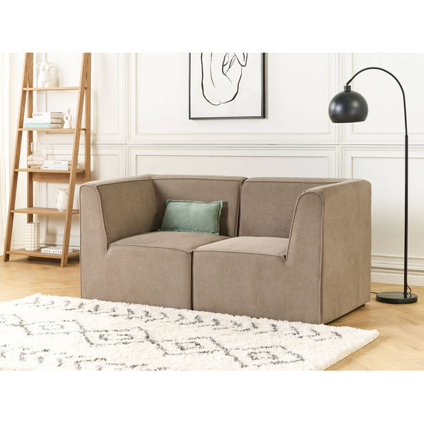 Beliani LEMVIG - Modulaire Sofa-Beige-Corduroy