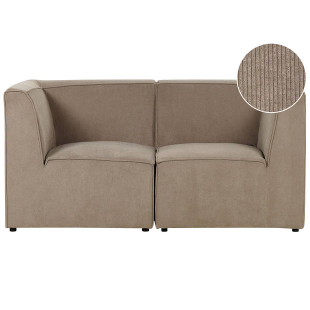 Beliani LEMVIG - Modulaire Sofa-Beige-Corduroy