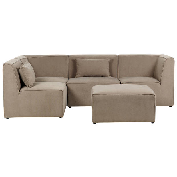 Beliani LEMVIG - Modulaire Sofa-Beige-Corduroy