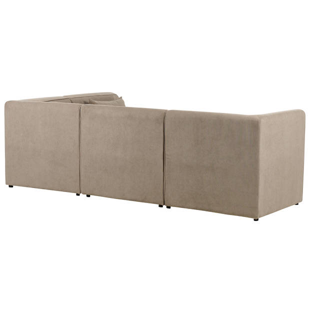 Beliani LEMVIG - Modulaire Sofa-Beige-Corduroy