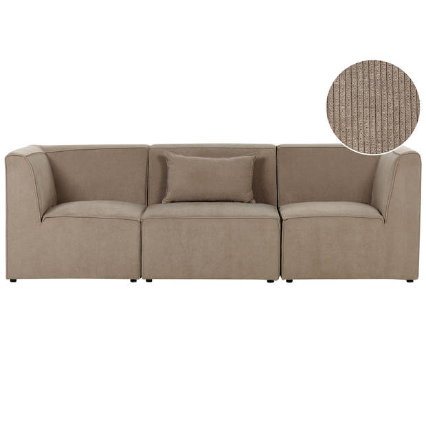 Beliani LEMVIG - Modulaire Sofa-Beige-Corduroy