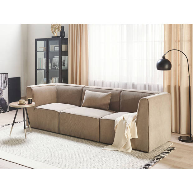 Beliani LEMVIG - Modulaire Sofa-Beige-Corduroy