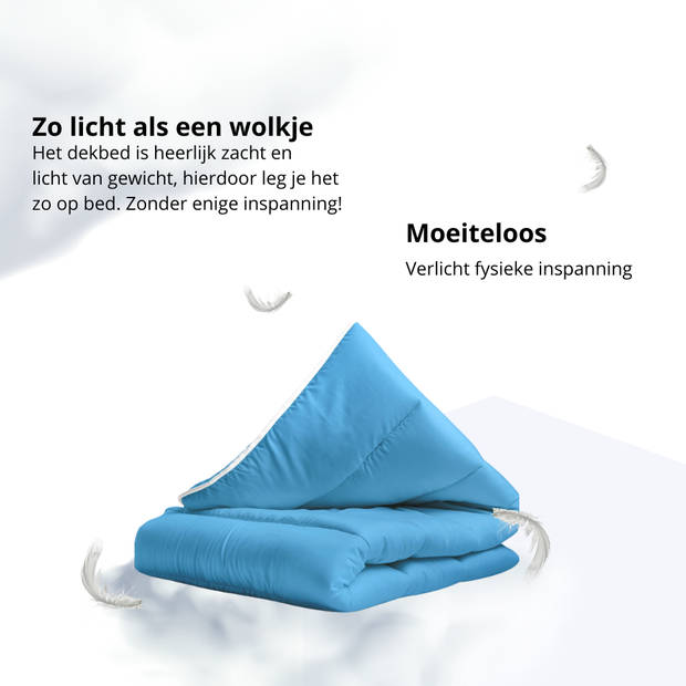 Sleeps Lazy Dekbed zonder overtrek Blauw Tweepersoons 200x200cm