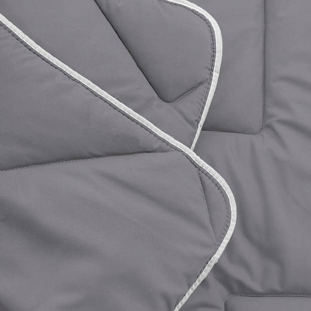 Sleeps Lazy Dekbed zonder overtrek Antraciet Lits-Jumeaux 240x200cm - Anti Allergie Dekbed