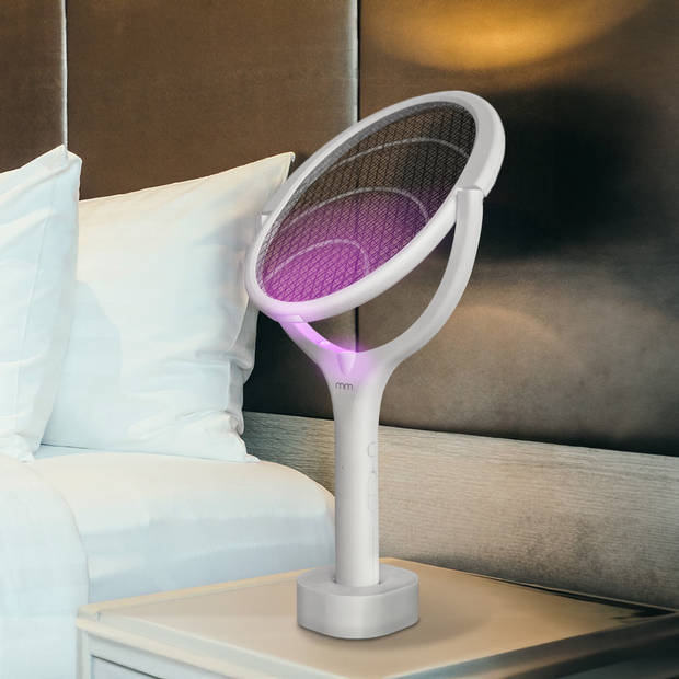 Elektrische Vliegenmepper - Electric Mosquito Swatter Wit