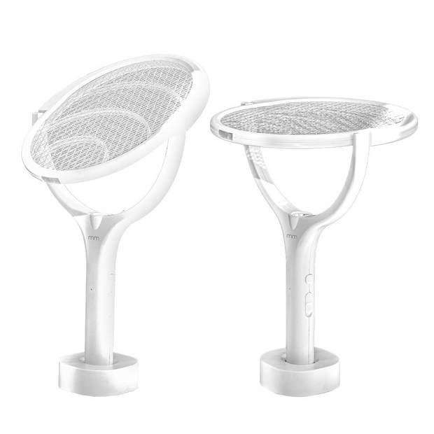 Elektrische Vliegenmepper - Electric Mosquito Swatter Wit