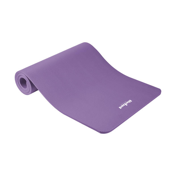 Rebel Active Gymnastiekmat voor Yoga, Pilates, Fitness 183 x 61cm - 1,5cm extra dik - paars