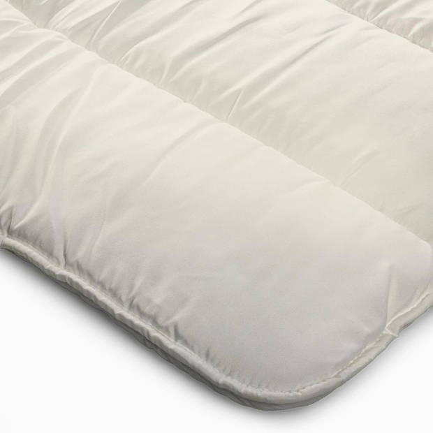 Sleeps Lazy Dekbed zonder overtrek Kaki / Crème Lits-Jumeaux 240x200cm - Anti Allergie Dekbed