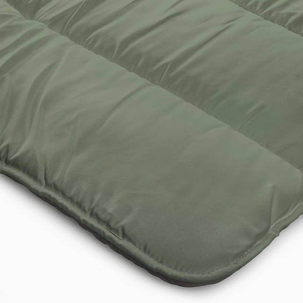 Sleeps Lazy Dekbed zonder overtrek Kaki / Crème Lits-Jumeaux 240x200cm - Anti Allergie Dekbed