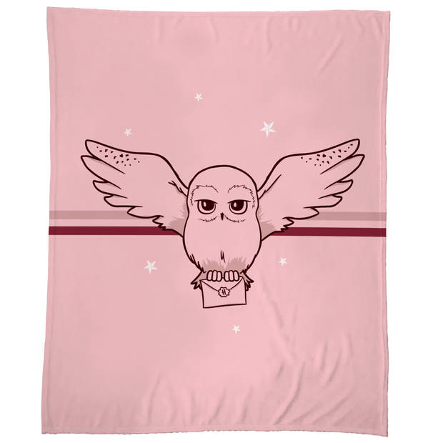 Harry Potter Fleece deken Premium , Girly Owl - 125 x 150 cm - Polyester