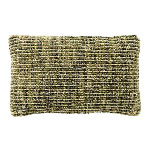 Dutch Decor - DARIO - Sierkussen 30x50 cm met kussenhoes van 80% recycled polyester - Cardamom Seed - groen