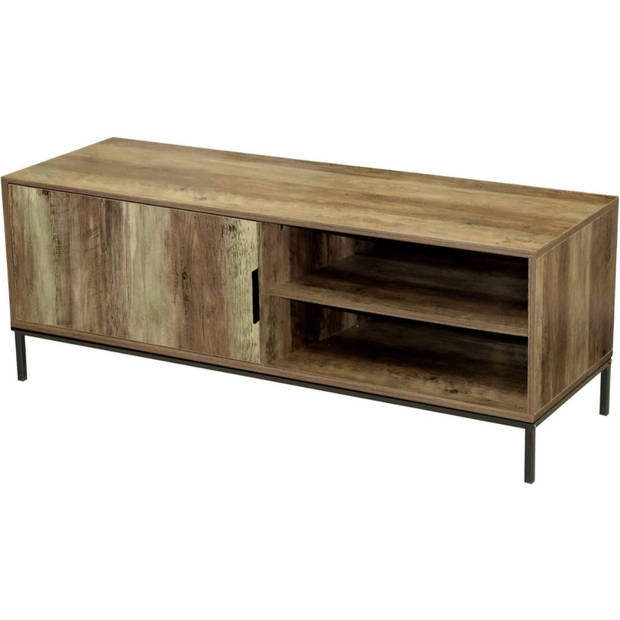 Urban Living - TV-meubel - Industrieel Dressoir - Joya - 120x40x45cm - Hout met Metalen Onderstel