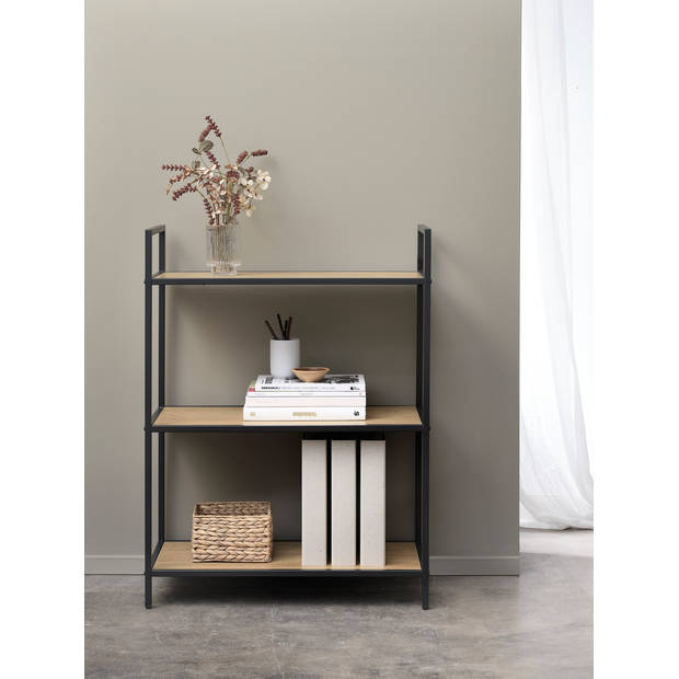 Giga Living - Boekenkast Naturel Eiken - Open Kast - 70x35x88,8cm - Altino