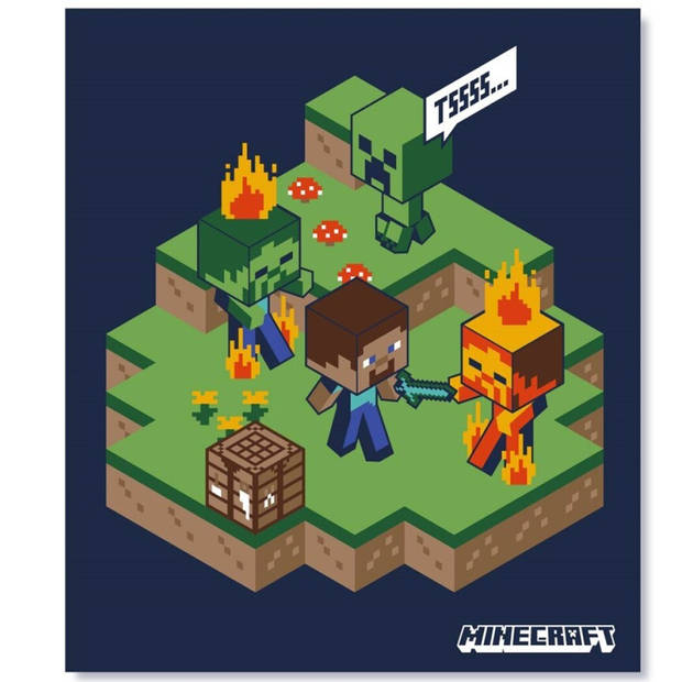 Minecraft Fleeceplaid Blaze - 110 x 140 cm - Polyester