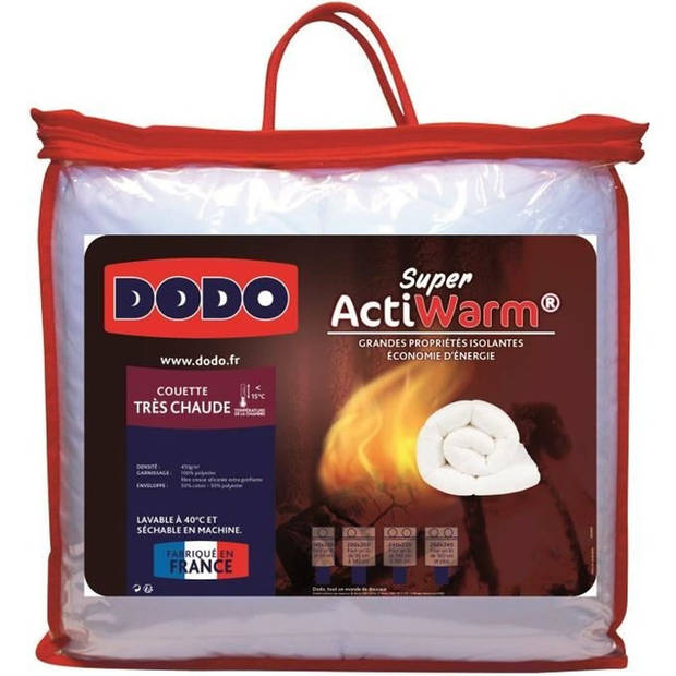 DODO Quilt erg heet 450 g/m² SUPER ACTIWARM - 240 x 260 cm - Wit