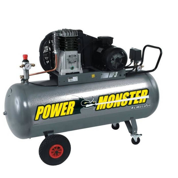 MECAFER Compressor 150 L 3HP Twin-riem 10 bar Semi Pro PowerMonster