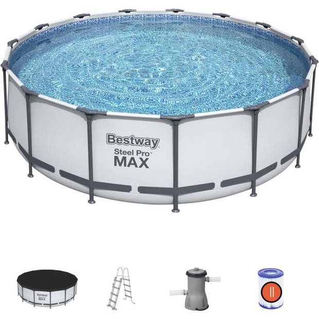 BESTWAY Steel Pro Max bovengronds zwembad - 457 x 122 cm