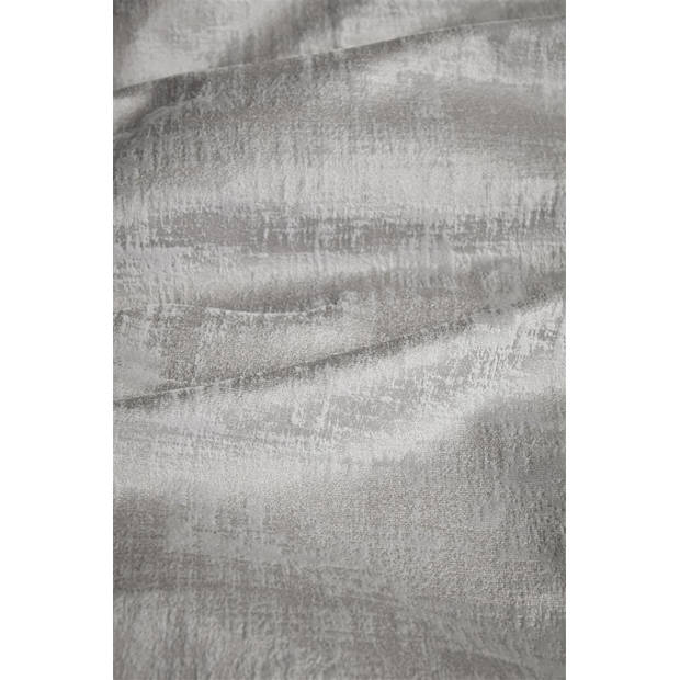 At Home Dekbedovertrek Velvet Textures - licht grijs 240x200/220cm