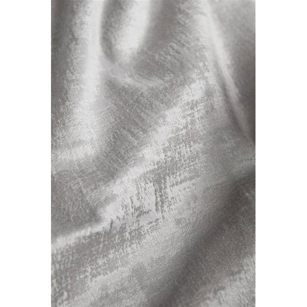 At Home Dekbedovertrek Velvet Textures - licht grijs 200x200/220cm