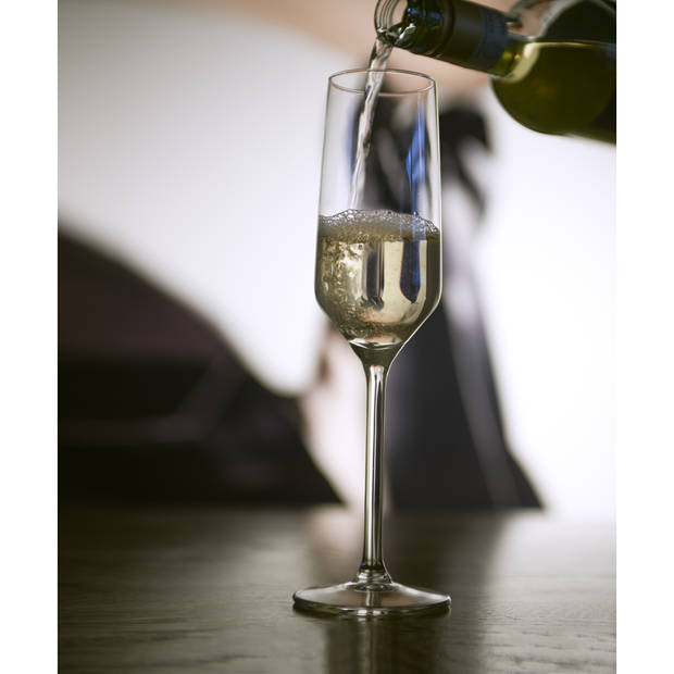 Royal Leerdam Champagneflûte Carre 22 cl - Transparant 6 stuks