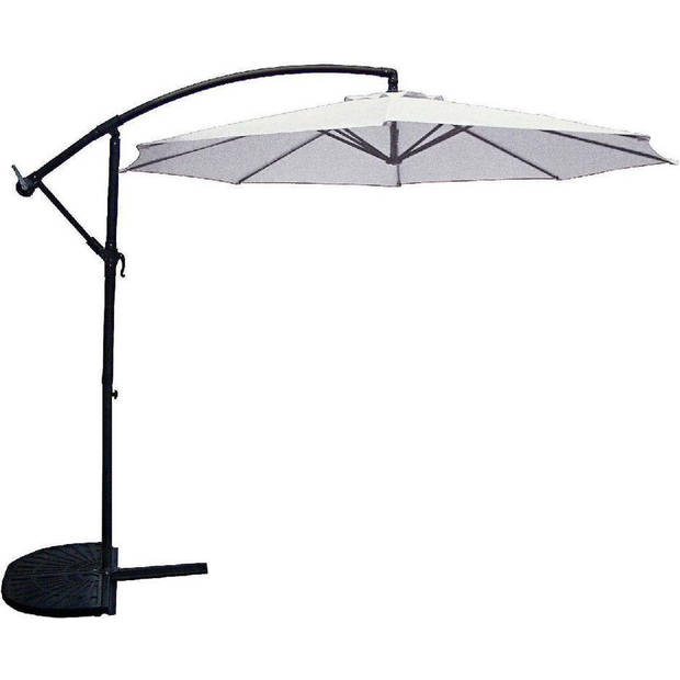 SenS-Line Menorca zweefparasol rond - Ø 300 cm - Ecru