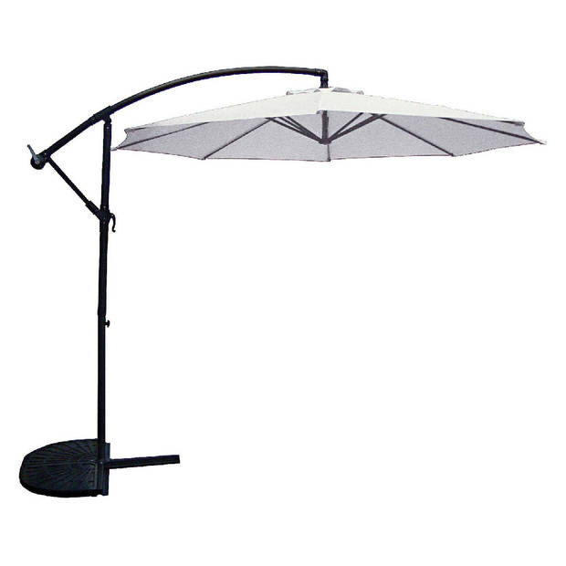 SenS-Line Menorca zweefparasol rond - Ø 300 cm - Ecru