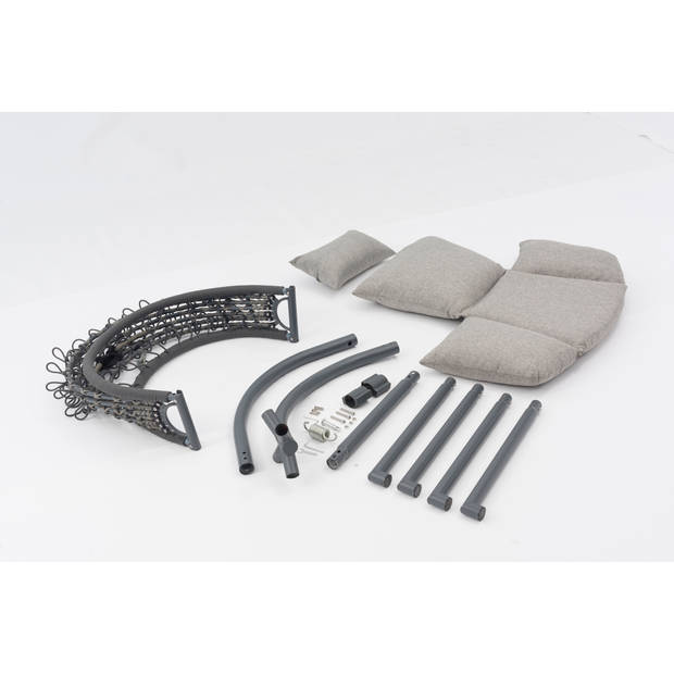 Sens-Line - Lisa hangstoel - Metaal - 103cm - Zwart