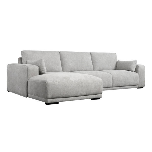 Giga Meubel - Loungebank Links Grijs Stof - 305x105x85cm - Zitdiepte 64cm