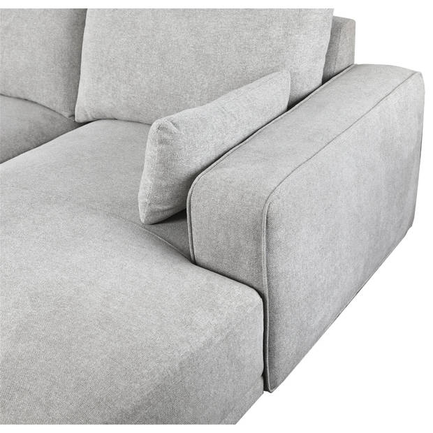 Giga Meubel - Loungebank Links Grijs Stof - 305x105x85cm - Zitdiepte 64cm