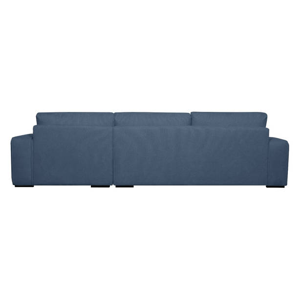 Giga Meubel - Loungebank Rechts Blauw Stof - 305x105x85cm - Zitdiepte 64cm