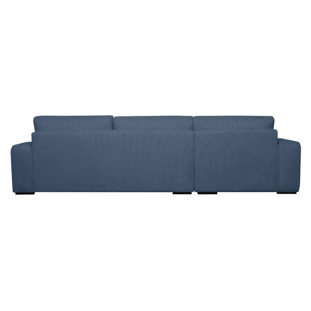 Giga Meubel - Loungebank Links Blauw Stof - 305x105x85cm - Zitdiepte 64cm