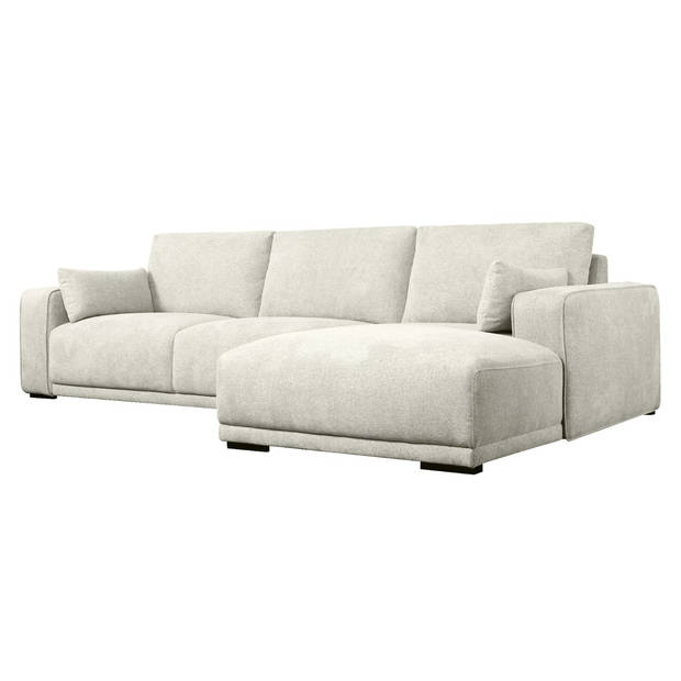 Giga Meubel - Loungebank Rechts Beige Stof - 305x105x85cm - Zitdiepte 64cm