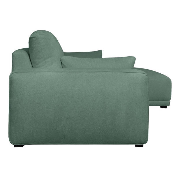 Giga Meubel - Loungebank Rechts Groen Stof - 305x105x85cm - Zitdiepte 64cm