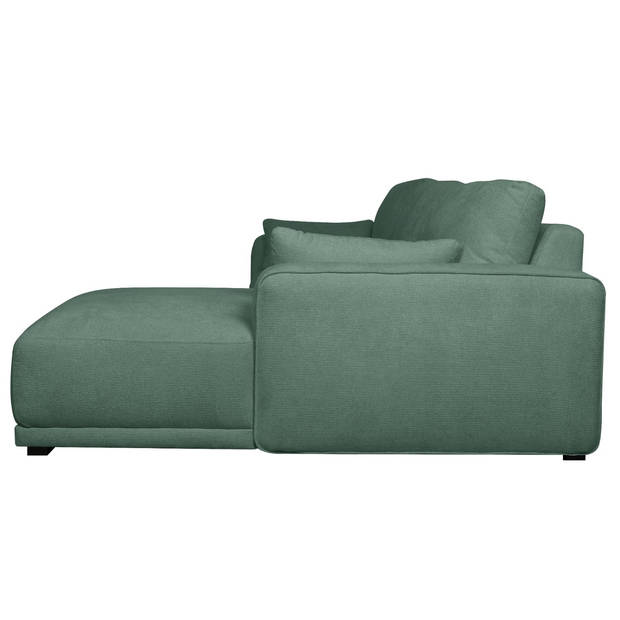 Giga Meubel - Loungebank Rechts Groen Stof - 305x105x85cm - Zitdiepte 64cm