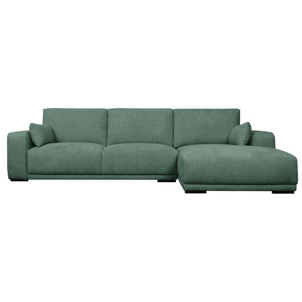 Giga Meubel - Loungebank Rechts Groen Stof - 305x105x85cm - Zitdiepte 64cm