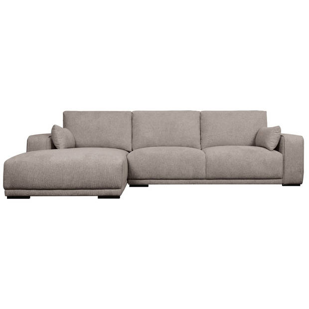 Giga Meubel - Loungebank Links Zandkleur Stof - 305x105x85cm - Zitdiepte 64cm