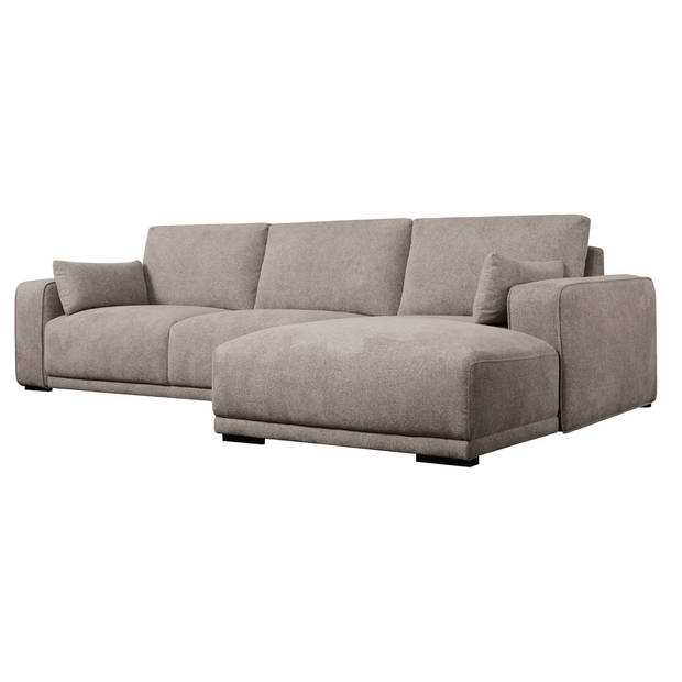 Giga Meubel - Loungebank Rechts Zandkleur Stof - 305x105x85cm - Zitdiepte 64cm