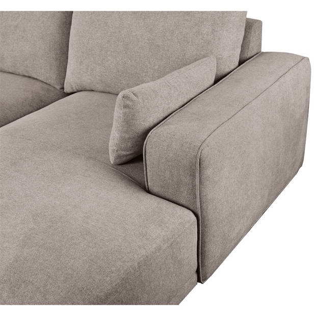 Giga Meubel - Loungebank Rechts Zandkleur Stof - 305x105x85cm - Zitdiepte 64cm