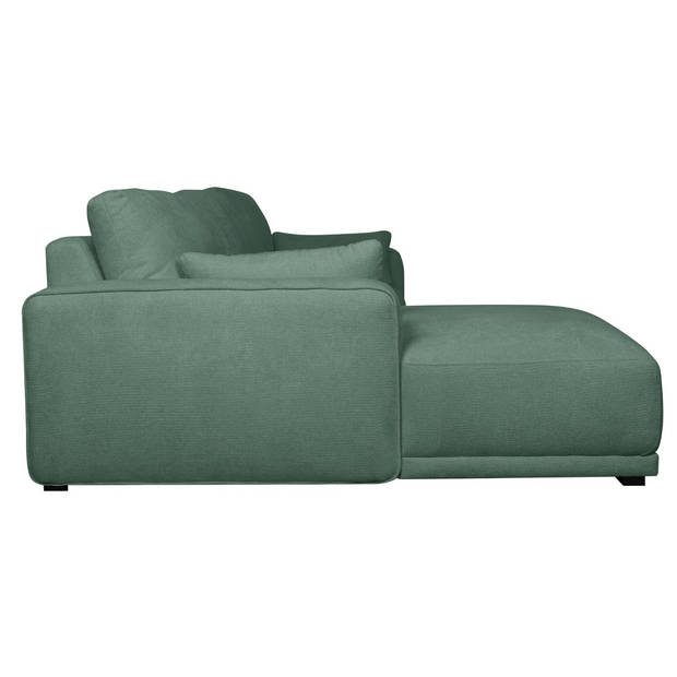 Giga Meubel - Loungebank Links Groen Stof - 305x105x85cm - Zitdiepte 64cm