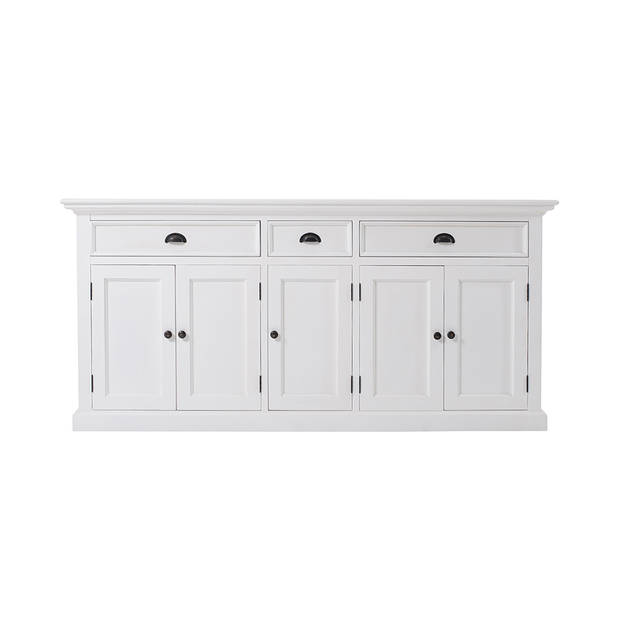 Halifax dressoir met 5 deuren en 3 laden, wit.