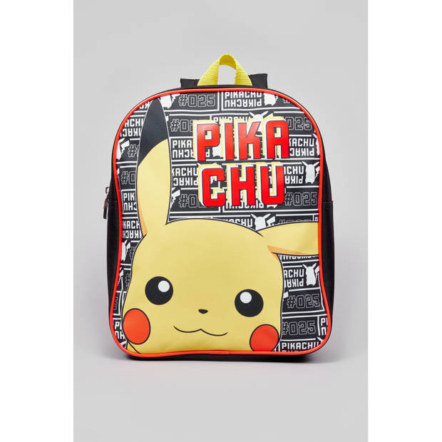 Pokemon Pikachu jongens peuter rugzkje zwart 31x25x10