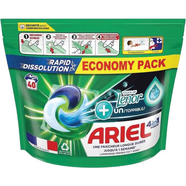 Ariel 4in1 Touch of Lenor Unstopabbles Wascapsules - 40 caps