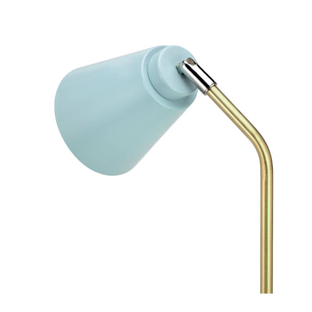 Pauleen Bureaulamp Charm - 40W - E14 - Lichtblauw/goud