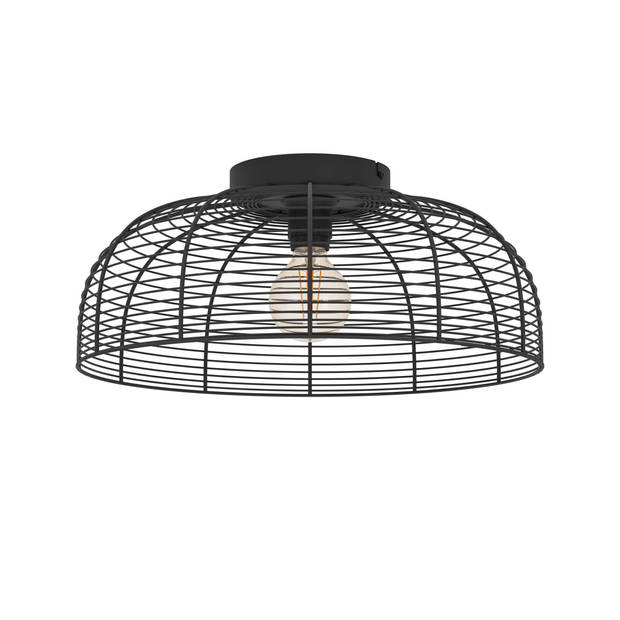 EGLO Rinroe plafondlamp - E27 - Ø 45 cm - industrieel - metaal - zwart