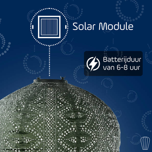 LUMIZ Solar tuinverlichting Lace Balloon - XL - Sage Green