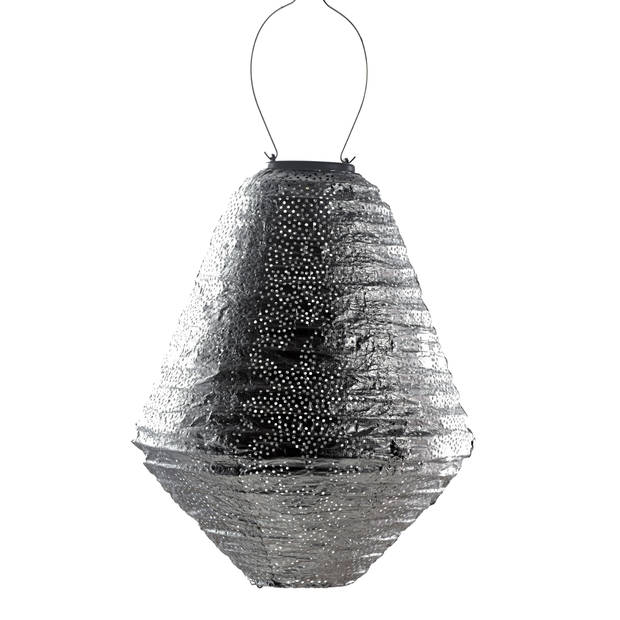 LUMIZ Solar tuinverlichting Marrakesh Can - 30 cm - Zilver