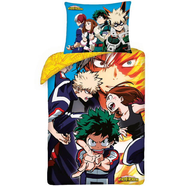 My Hero Academia Dekbedovertrek Team - Eenpersoons - 140 x 200 cm - Katoen