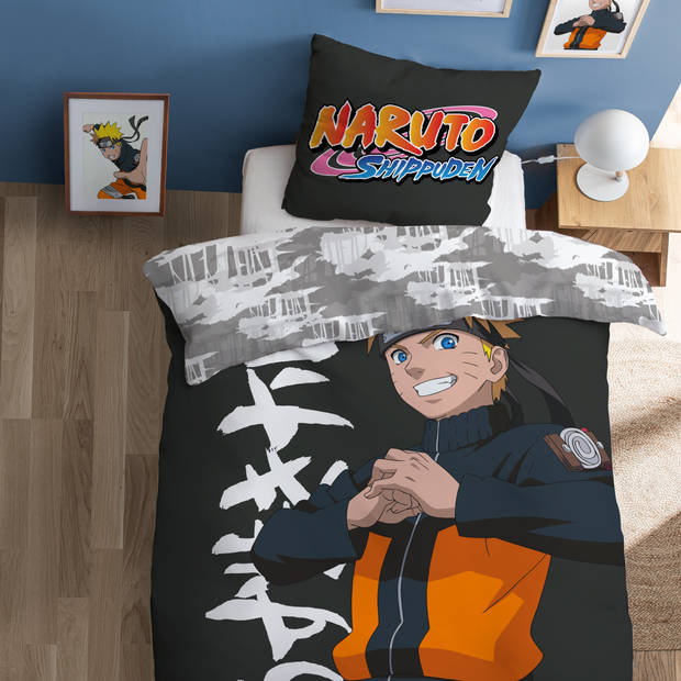 Naruto Dekbedovertrek Uzumaki - Eenpersoons - 140 x 200 cm - Katoen